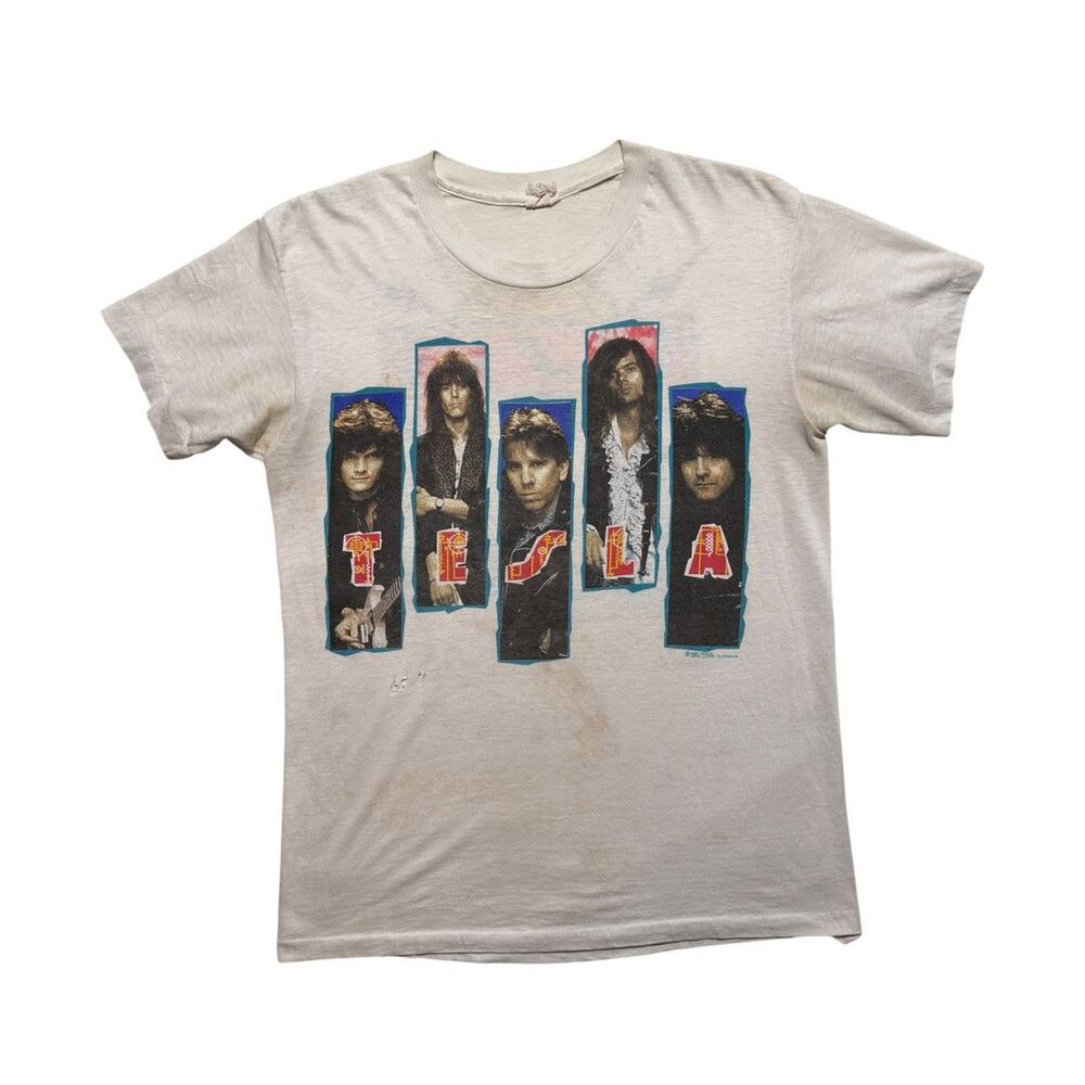 Tesla 1989 Hang Tough tour tee
